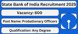 State Bank of India Bharti 2025