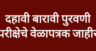 10th ,12th supplementry exam Time table declared