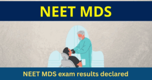 NEET MDS Results Declared