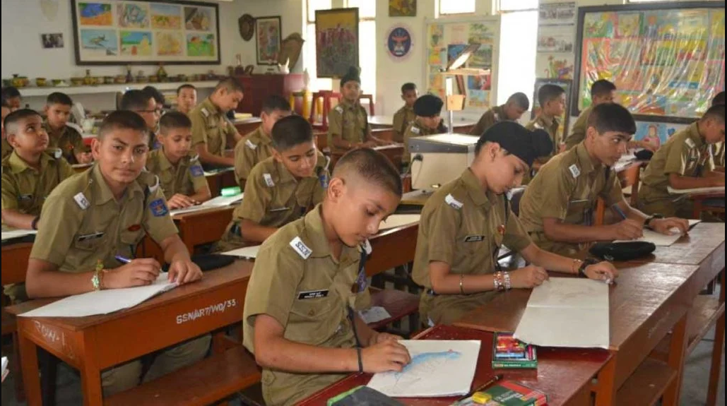Students recieve direct training from retired miltary officers
