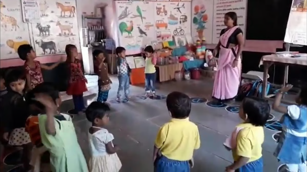 Anganwadi workers become a teachers