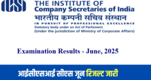 ICSI CS Result declared 2025